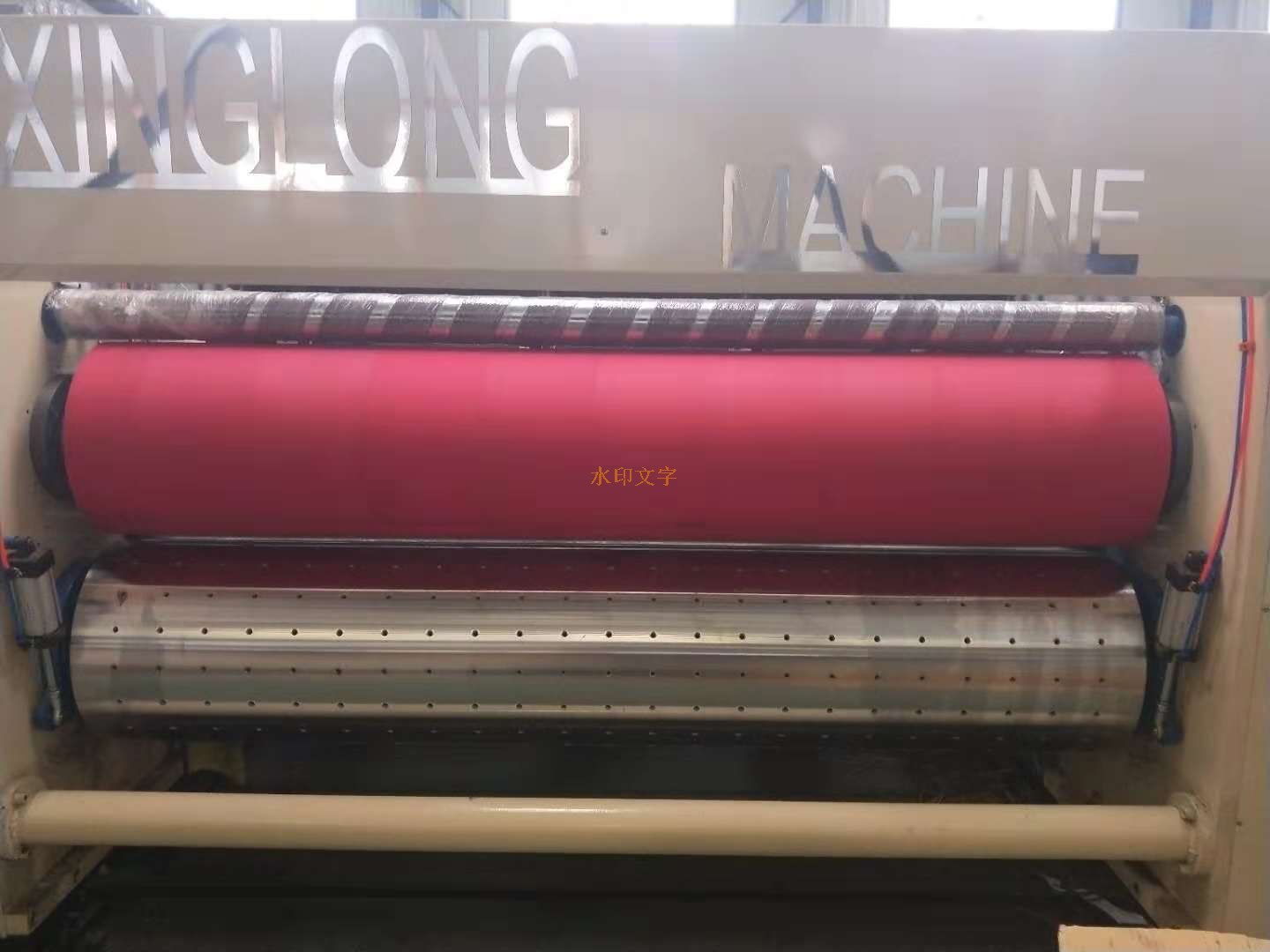 Corrugated Carton Box Printer Slotter Die Cutter Folder Gluer Strapper Production Line