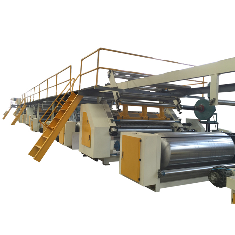 WJ120-1800 Steam Heating 5ply Corrugated Cardboard Production Line