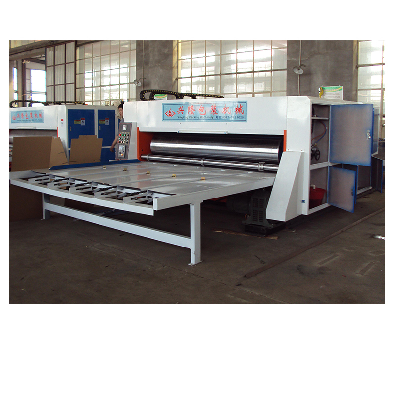 chain feeding corrugated carton cardboard paper printing slotting die-cutting machine