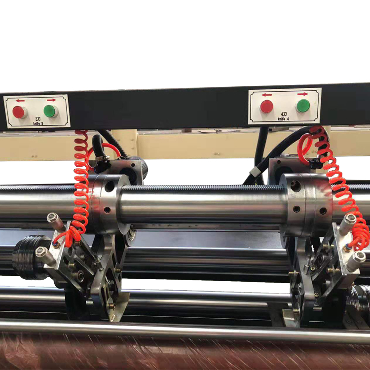 High efficient single face corrugated carton box paper sheet thin blade slitter cutter machine