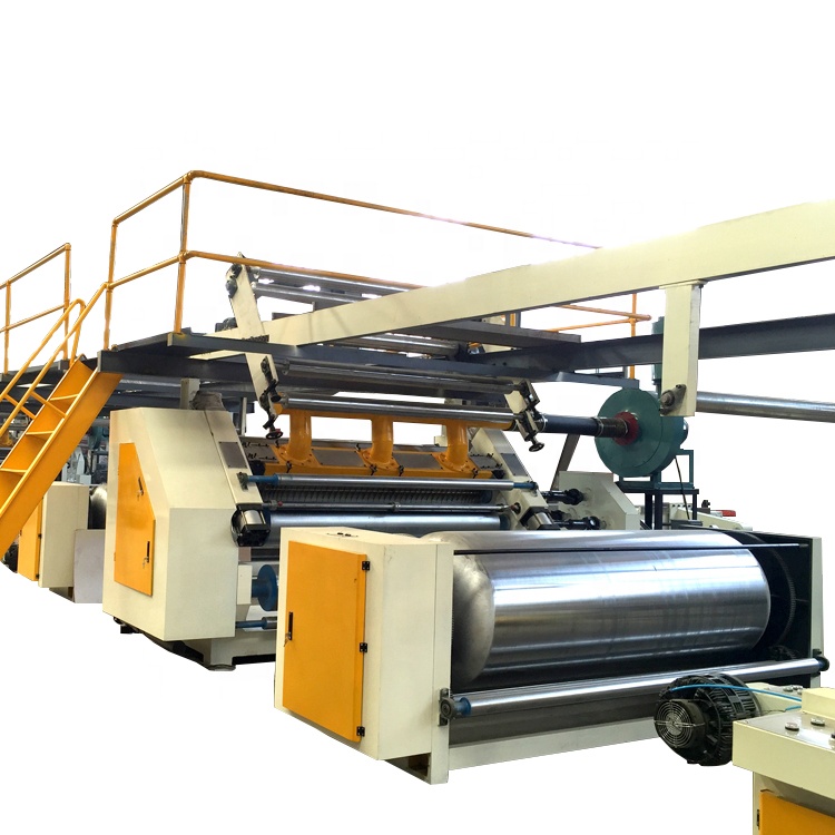 Reel paper sheet cutter/single facer production line making machine