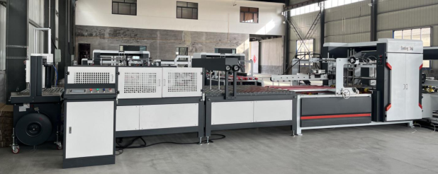 Auto Folder gluer and Stitching Machine for making corrugaed carton box
