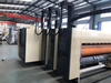 Automatic flexo printer die cutter corrugated carton machine lead edge feeder slotter