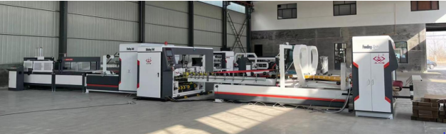 Automatic folder gluer and stitcher machine
