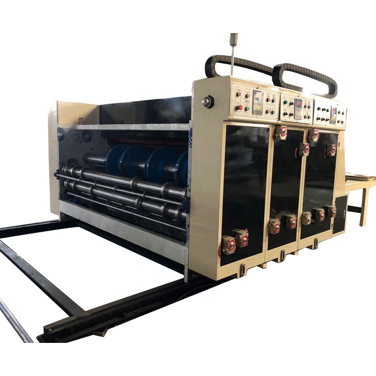 Fast speed semi automatic packaging die cutting slotting printing machine