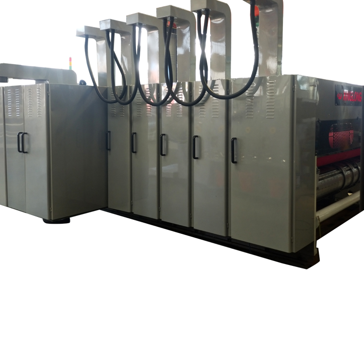High speed corrugated cardboard carton box printing slotting machine