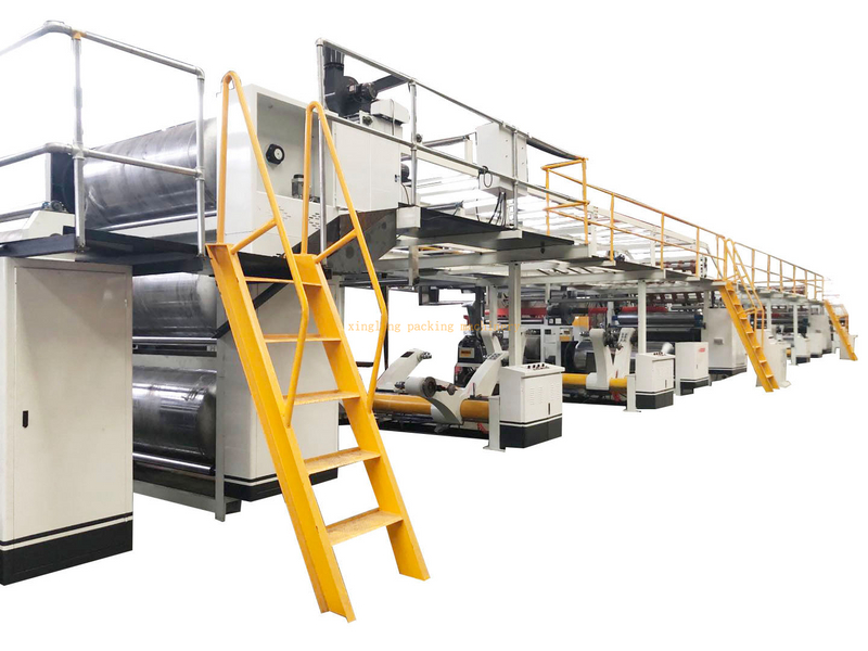 Automatic Corrugated Cardboard Production Line Single Wall Double Wall Triple Wall Corrugation Line