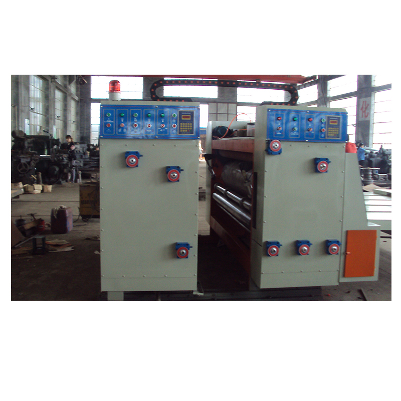New type paper box making machine flexo printer two colour paper