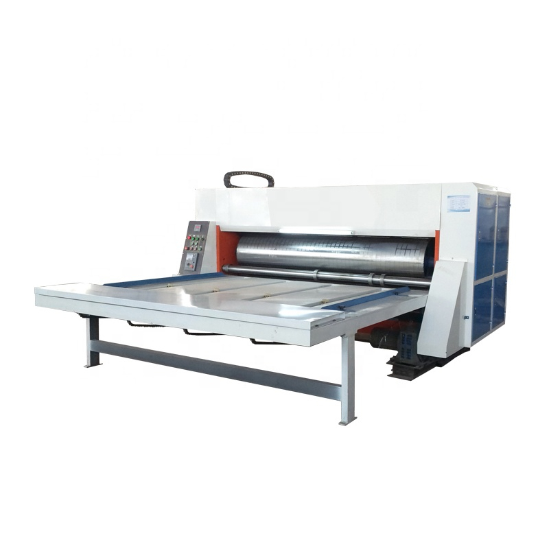 corrugated cardboard chain style feeding table rotary die cutting machine