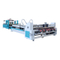 High speed automatic carton box folder gluer machine with strapping machine
