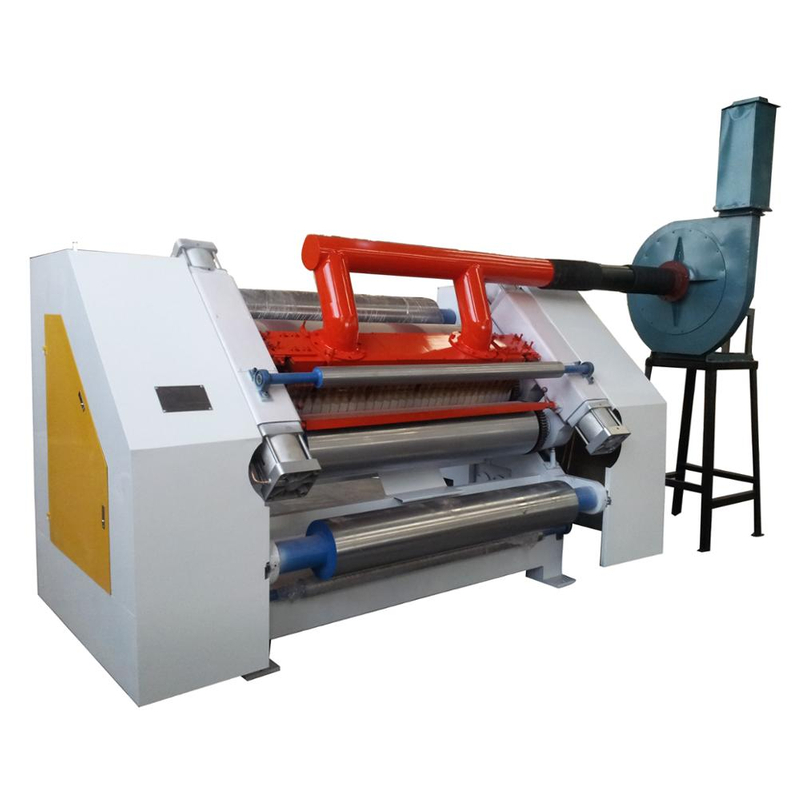 Automatic single face corrugated cardboard box making machine