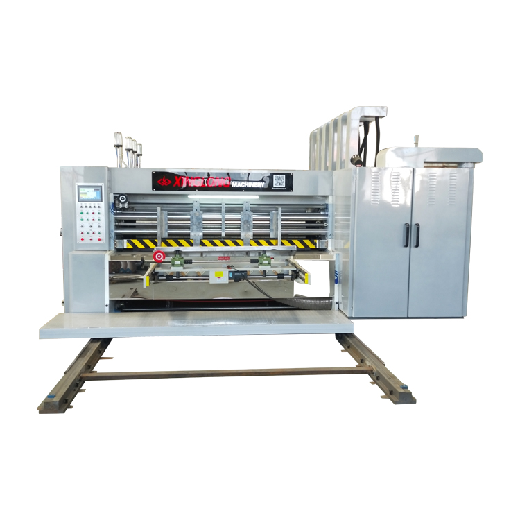 Automatic corrugated cardboard flexo printing slotting die-cutting with stacker machinery
