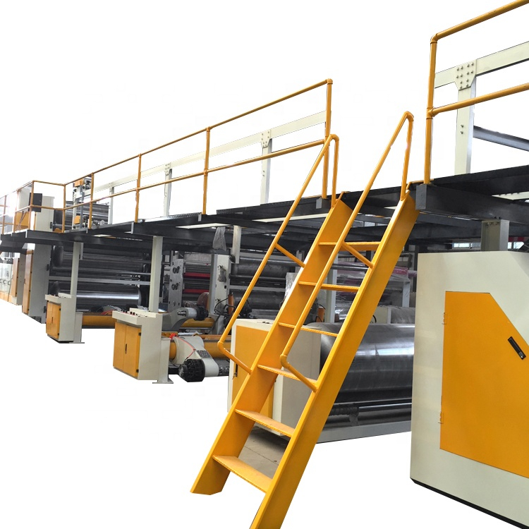 automatic high speed 3/5 ply corrugated cardboard production line plant