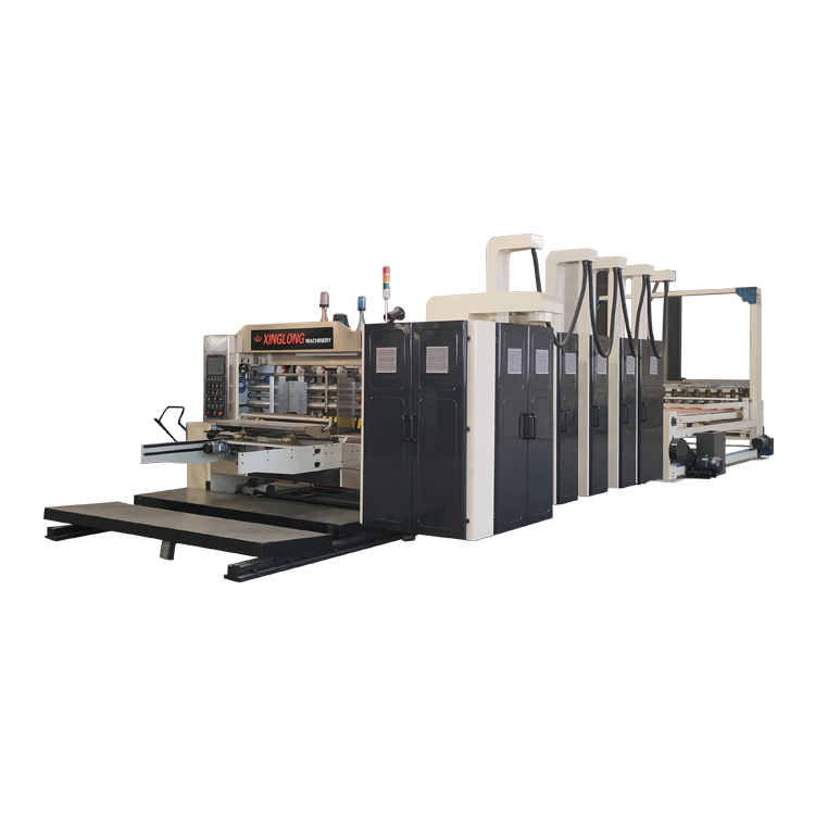 automatic high speed carton making printing machine with slotting die cutting box maker machinery price