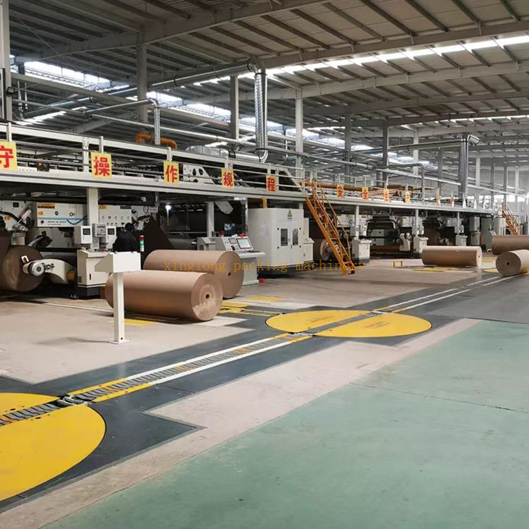 High Speed WJ300-2500-Ⅱtype five layer corrugated cardboard production line
