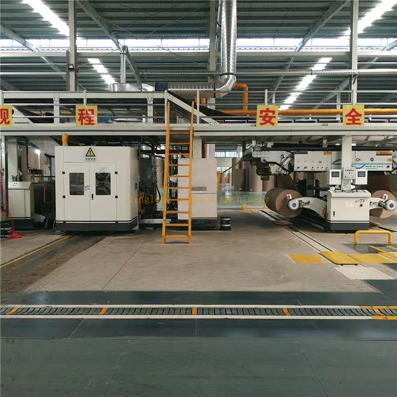 WJ150-1800 7ply Corrugated cardboard production line