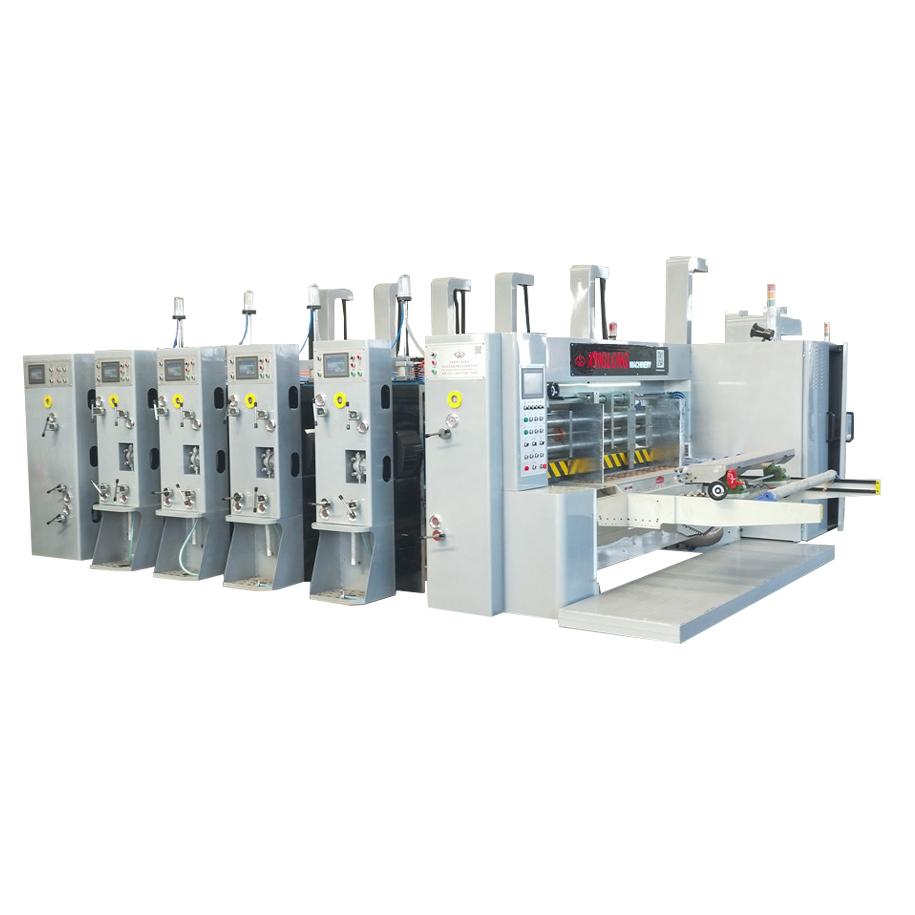 Automatic Flexo Printing Die-cutting Machine cardboard carton box making machine prices