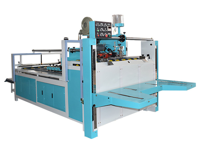 Semi-automatic folder gluer machine corrugated carton box making machine press pasting box machine