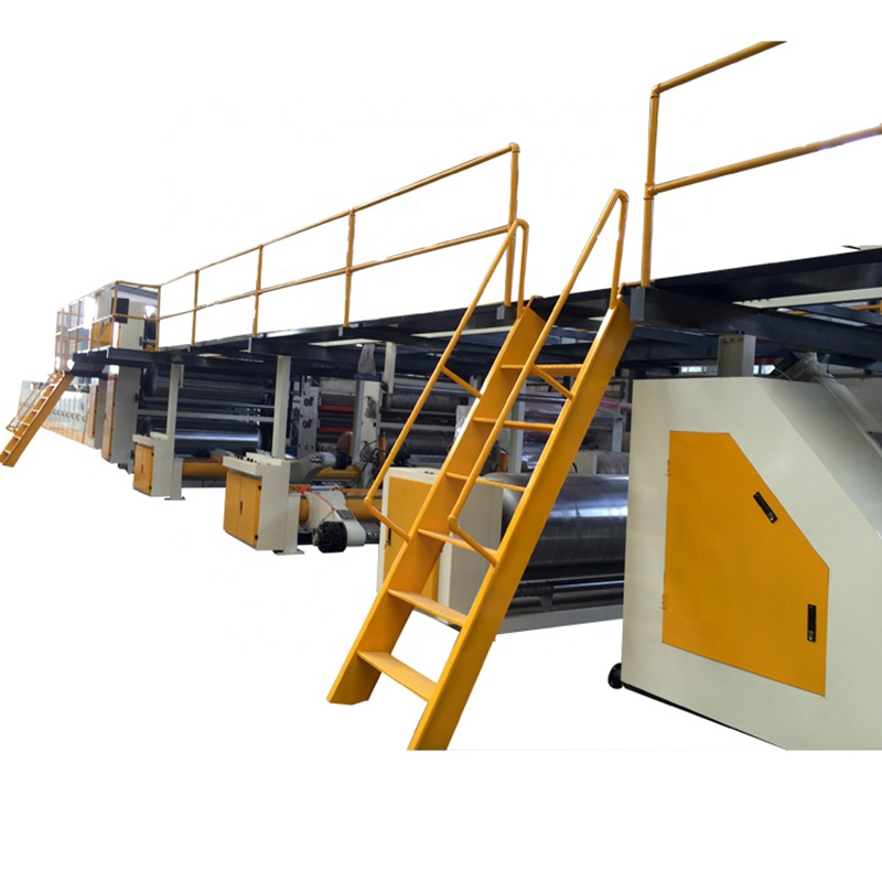 Bottom Price WJ150-2200 Steam heating 3 layer corrugated cardboard production line