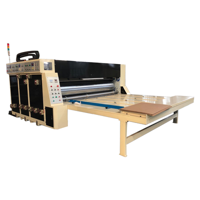 Semi automatic carton making flexo paper board printer machine