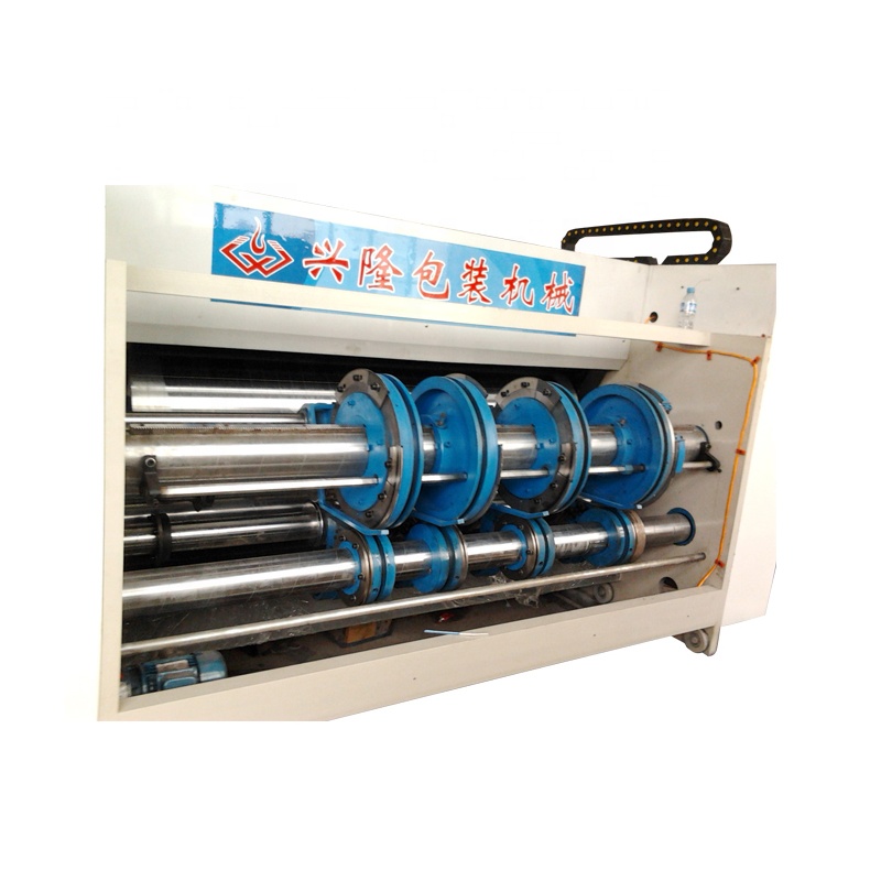 semi-automatic Bottom price flexo printing slotting machine 2 colours