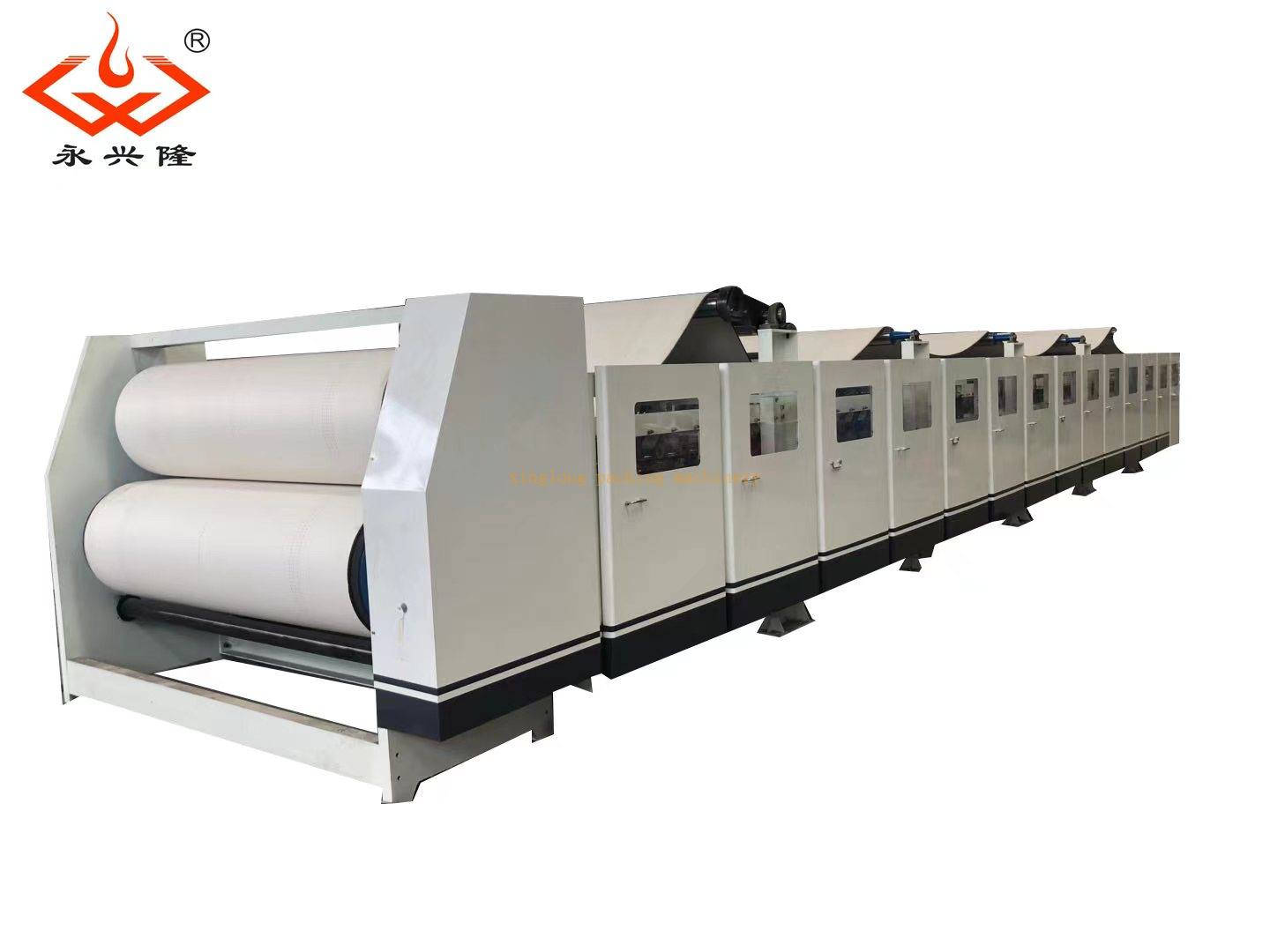 WJ150-Double facer for 5ply corrugated cardboard production line